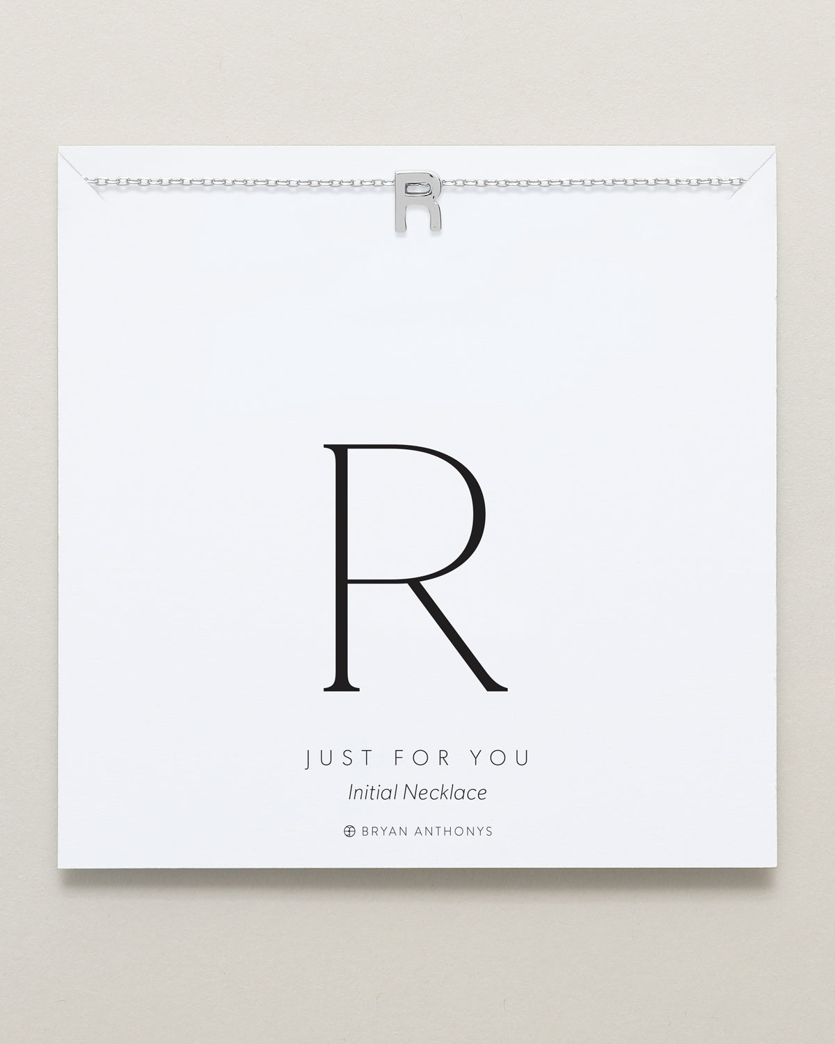 Just For You Initial Necklace — R