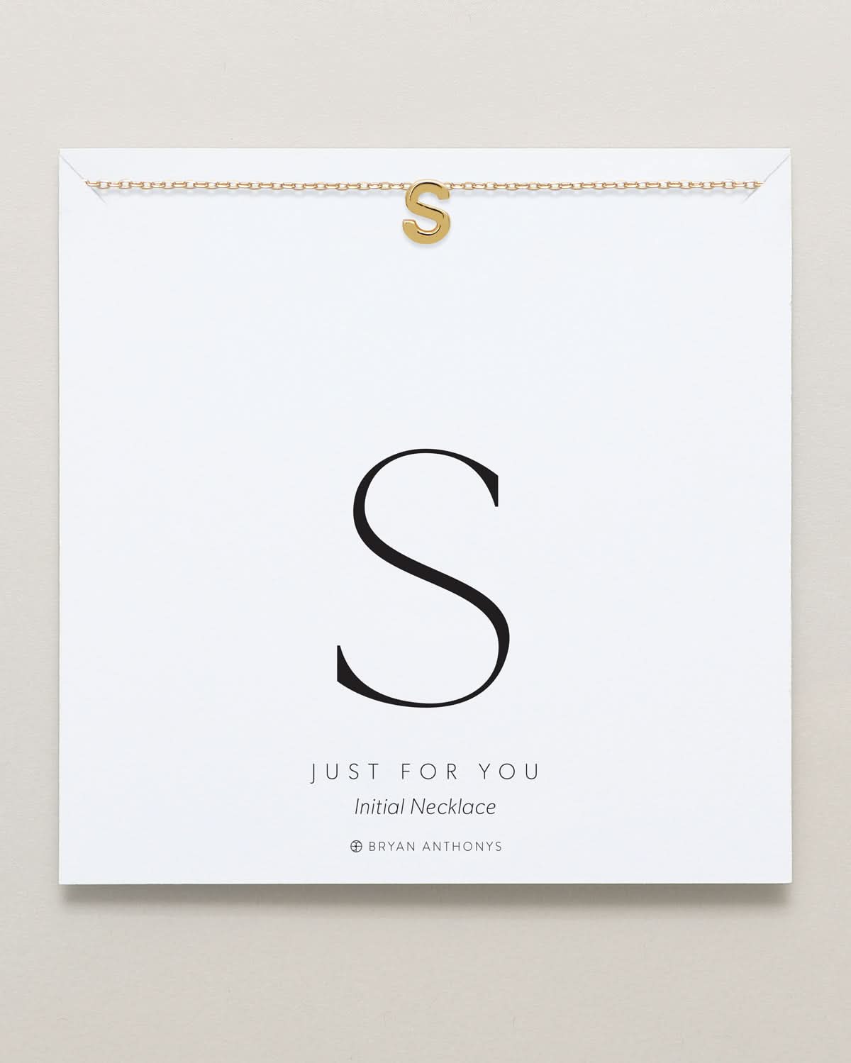 Just For You Initial Necklace — S