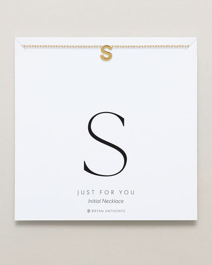 Just For You Initial Necklace — S