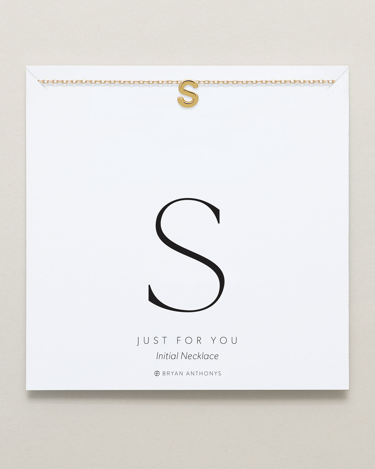 Just For You Initial Necklace — S