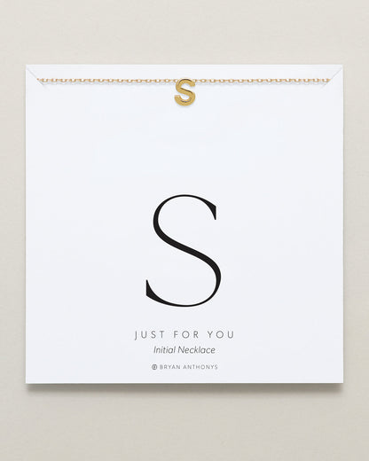 Just For You Initial Necklace — S