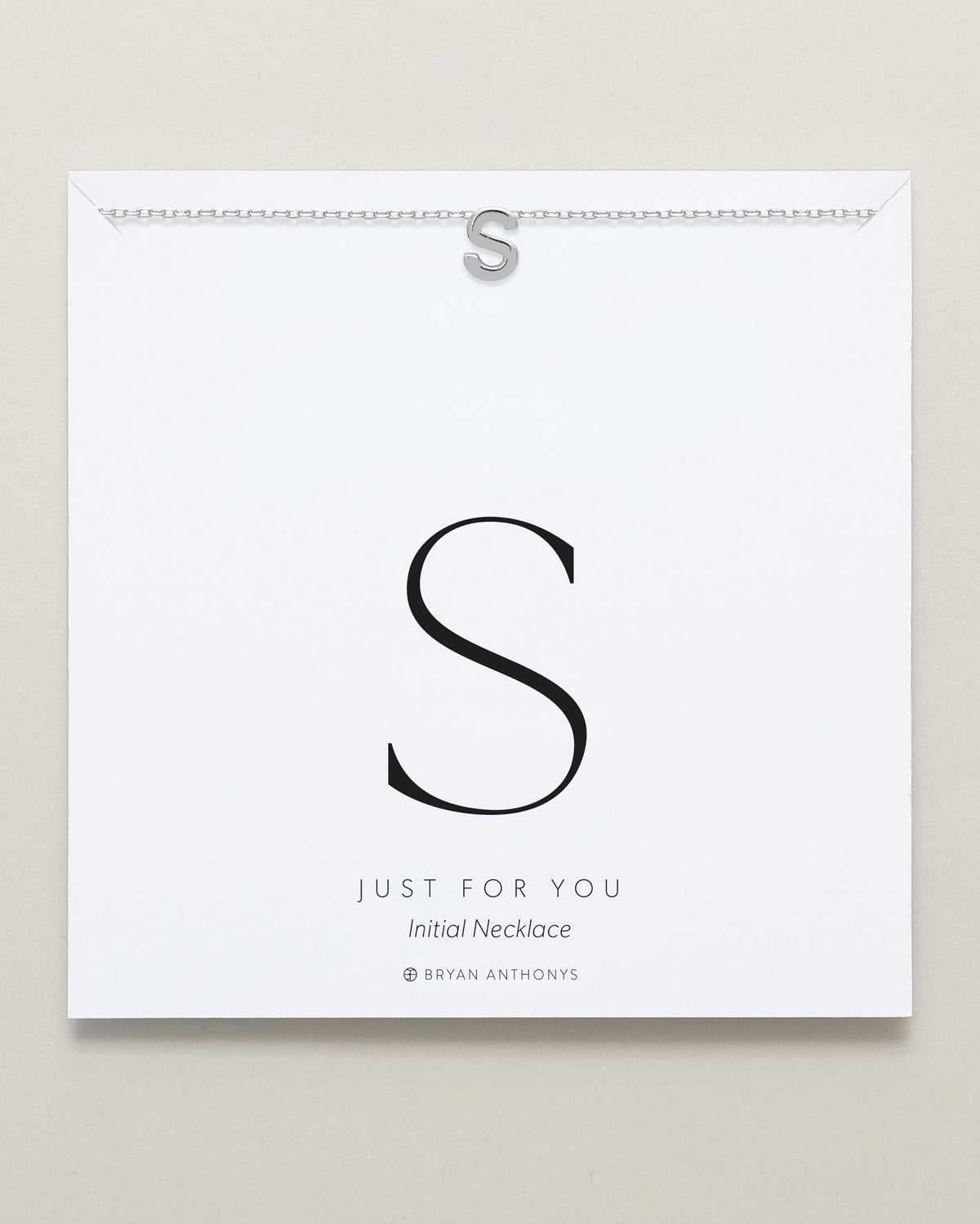 Just For You Initial Necklace — S