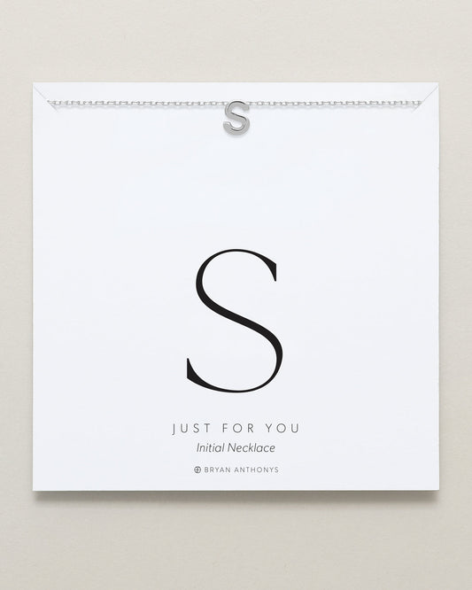 Just For You Initial Necklace — S