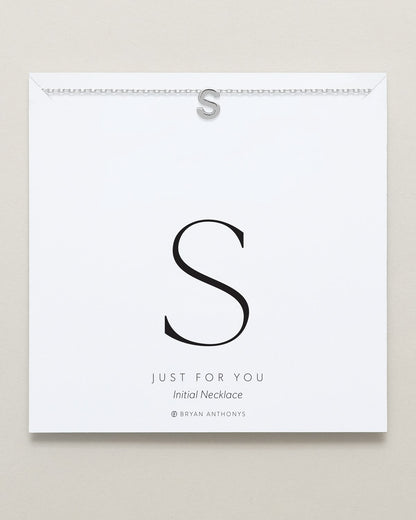 Just For You Initial Necklace — S