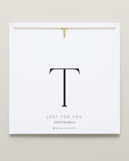 Just For You Initial Necklace — T