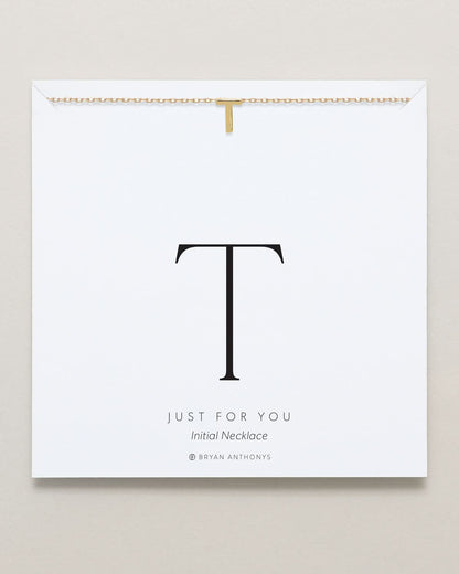 Just For You Initial Necklace — T