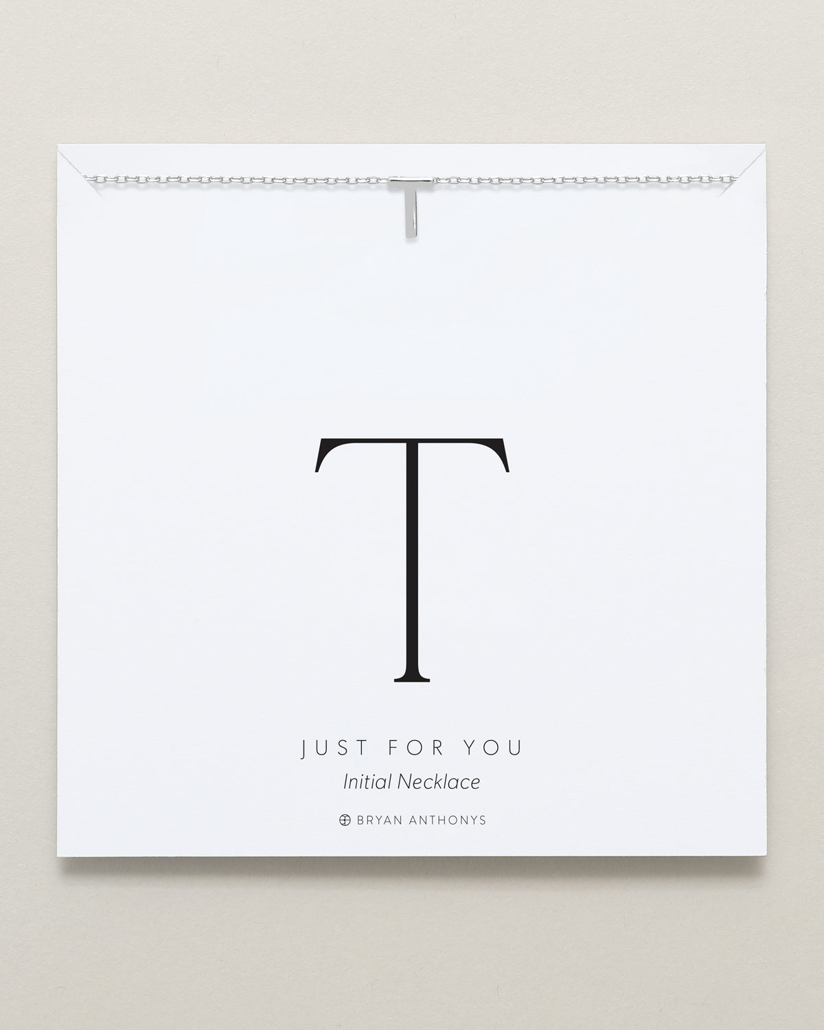 Just For You Initial Necklace — T
