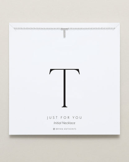 Just For You Initial Necklace — T