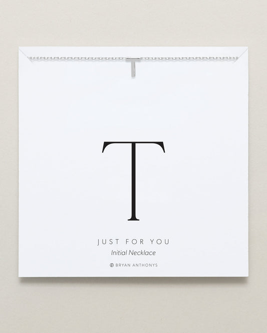 Just For You Initial Necklace — T