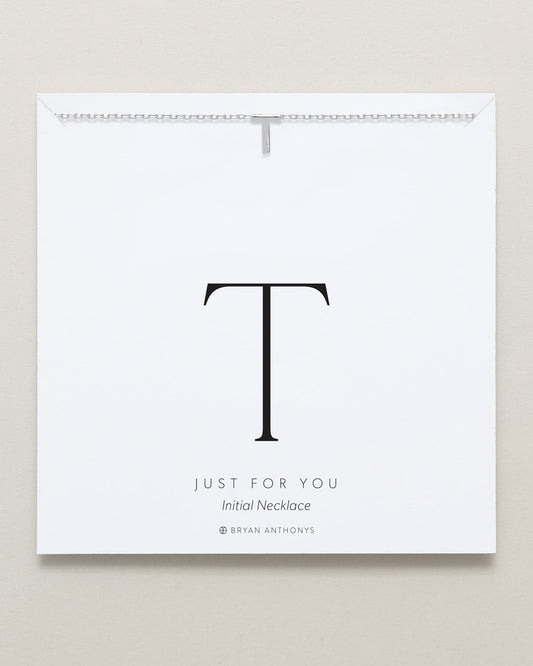 Just For You Initial Necklace — T