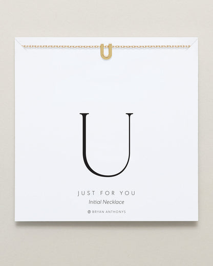 Just For You Initial Necklace — U