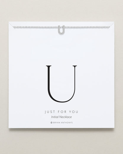 Just For You Initial Necklace — U