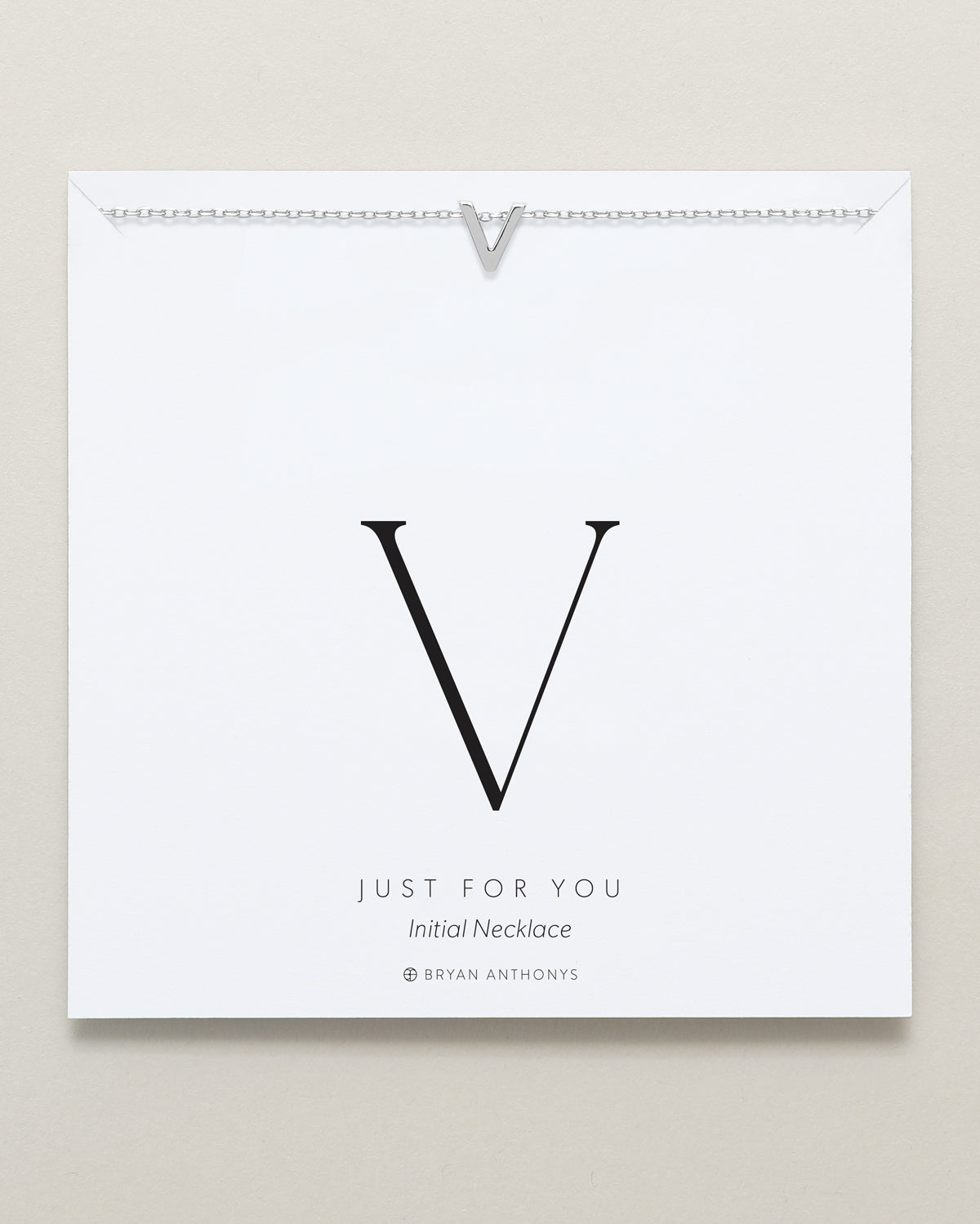 Just For You Initial Necklace — V