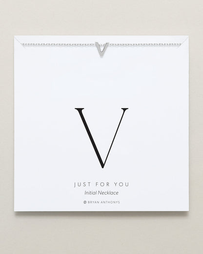 Just For You Initial Necklace — V