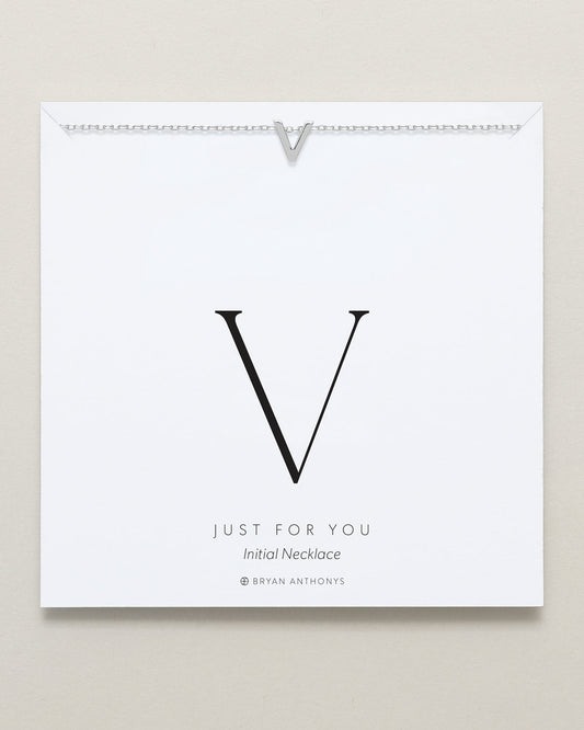 Just For You Initial Necklace — V