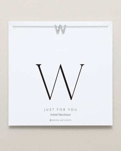 Just For You Initial Necklace — W