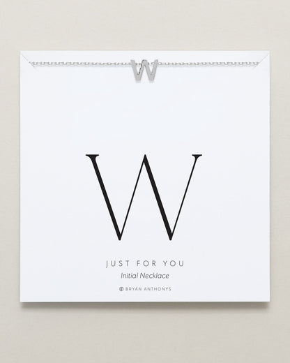 Just For You Initial Necklace — W