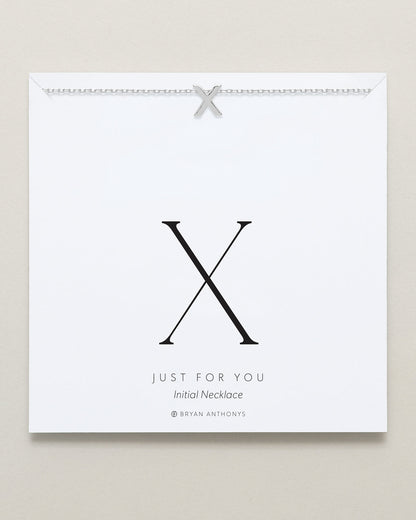 Just For You Initial Necklace — X