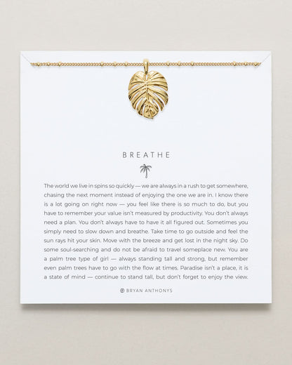Breathe Pendant Necklace