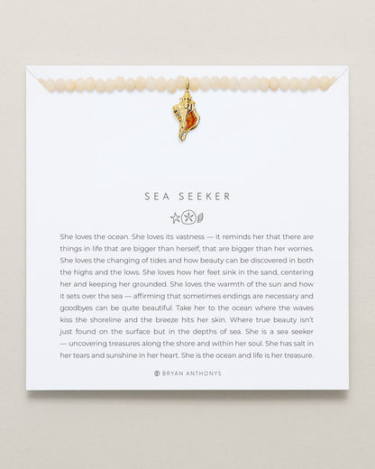 Sea Seeker Opal Beaded Necklace