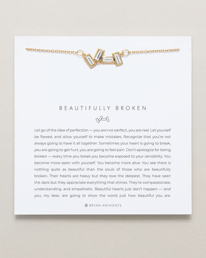 Beautifully Broken & Grit Layered Necklace Set