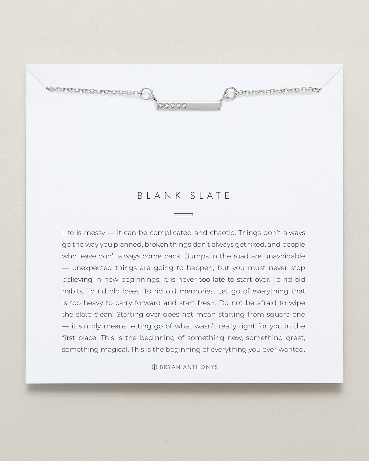 Blank Slate Necklace