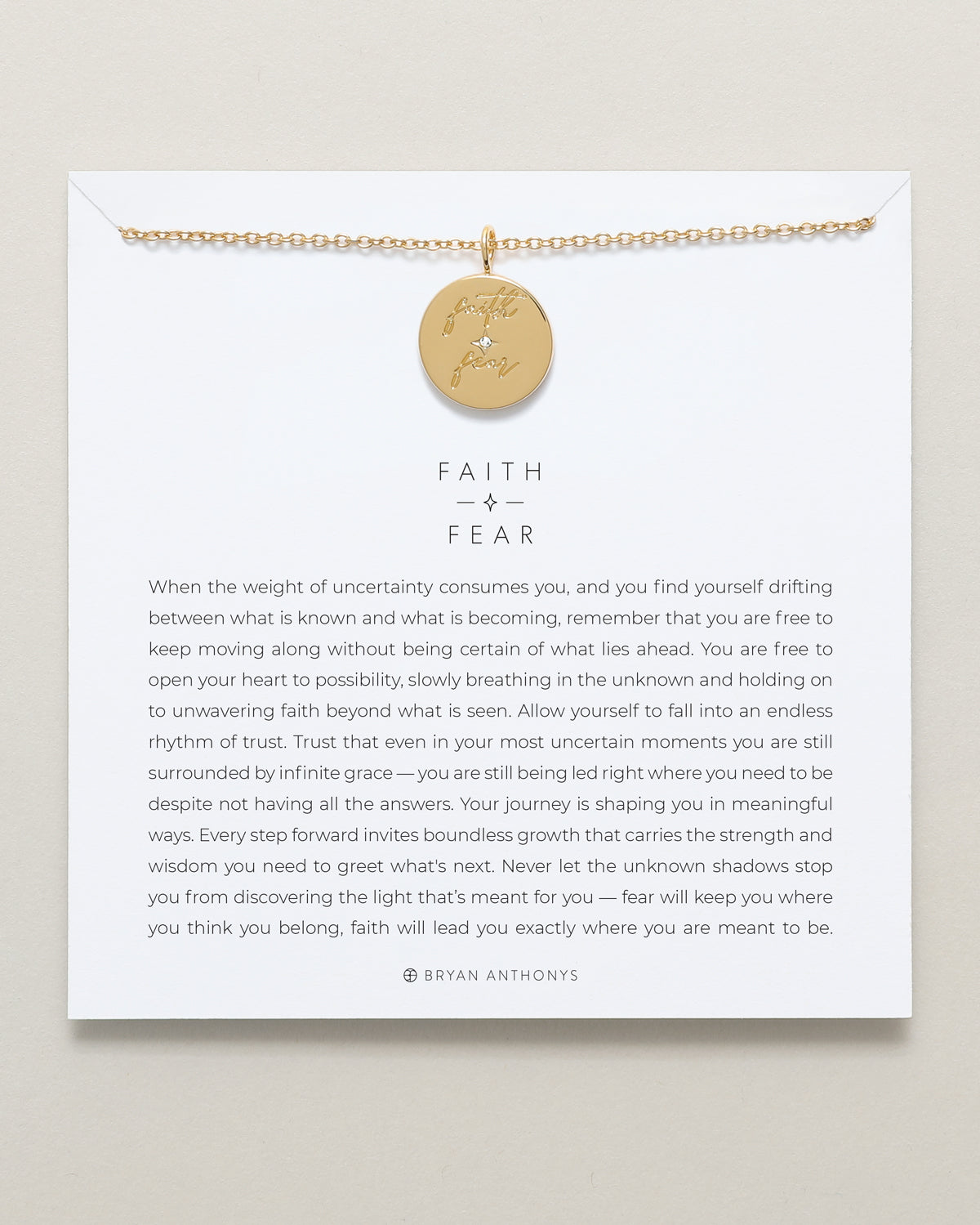 Faith Over Fear Necklace