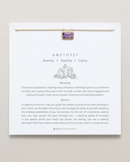 Healing Stone Necklace Amethyst