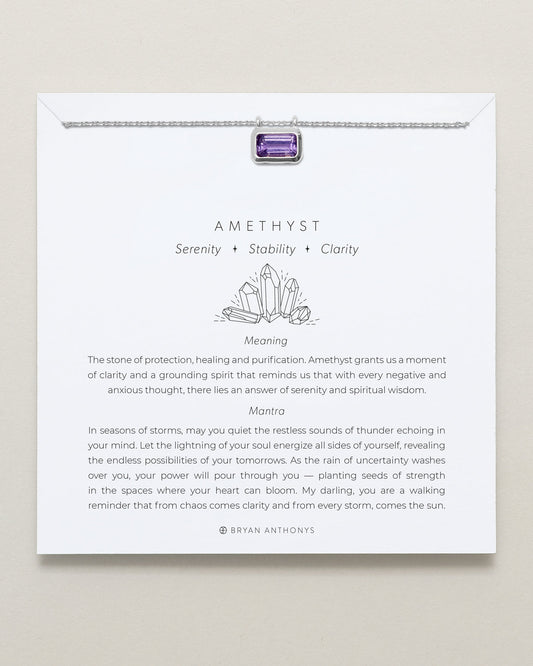 Healing Stone Necklace Amethyst