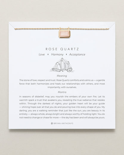 Healing Stone Necklace Rose Quartz