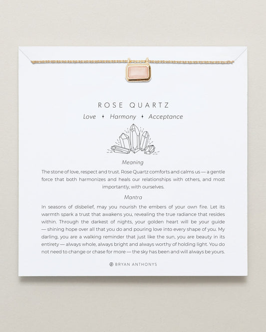 Healing Stone Necklace Rose Quartz