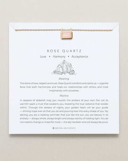 Healing Stone Necklace Rose Quartz
