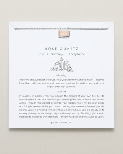 Healing Stone Necklace Rose Quartz