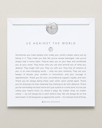 Us Against The World Icon Necklace