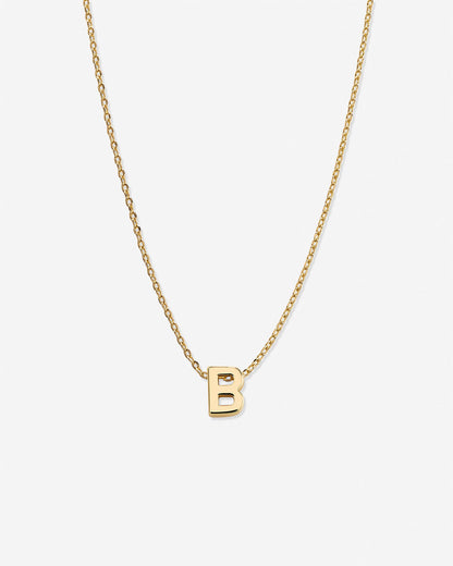 Just For You Initial Necklace — B