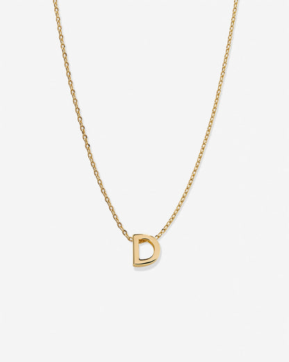 Just For You Initial Necklace — D