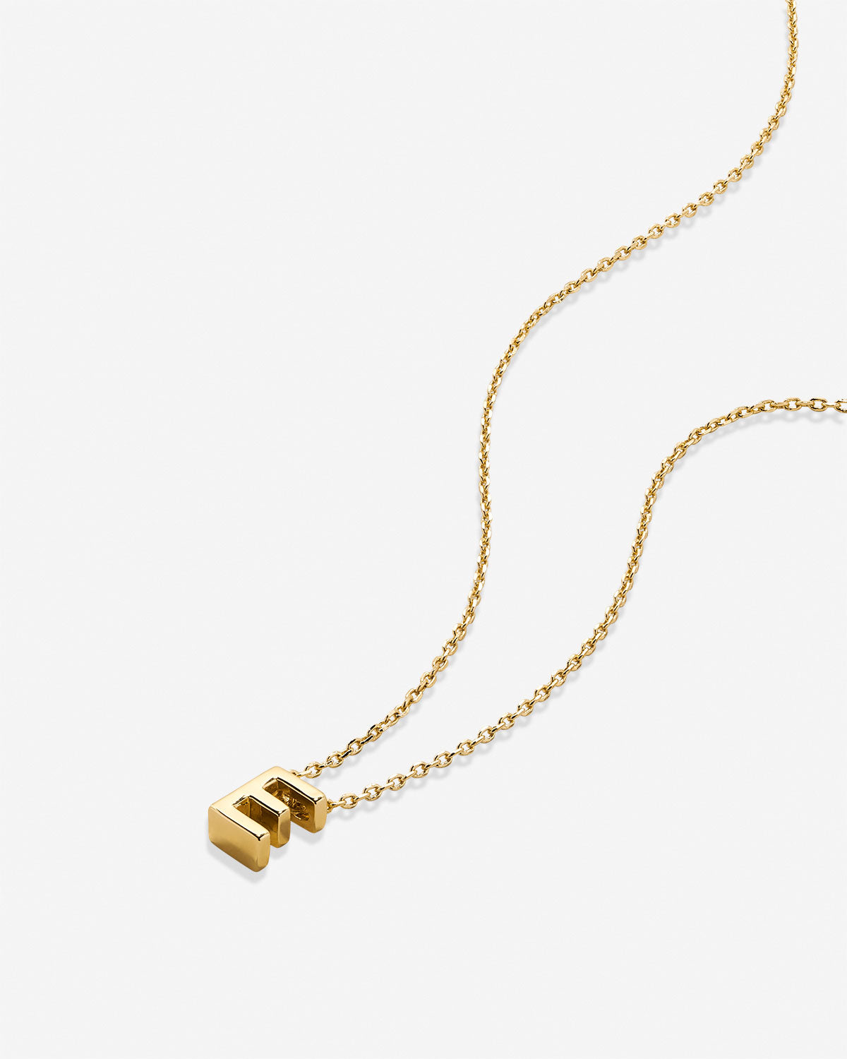 Just For You Initial Necklace — E