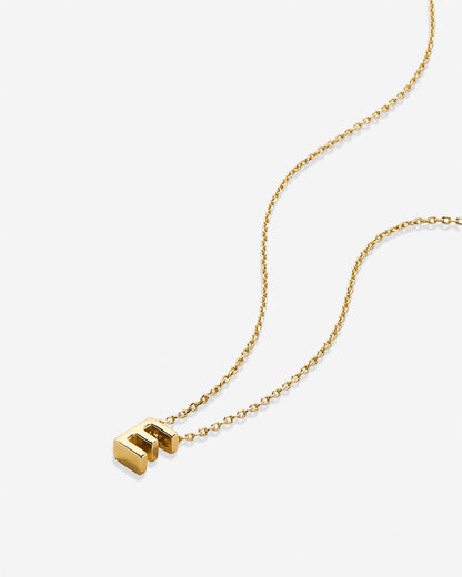 Just For You Initial Necklace — E