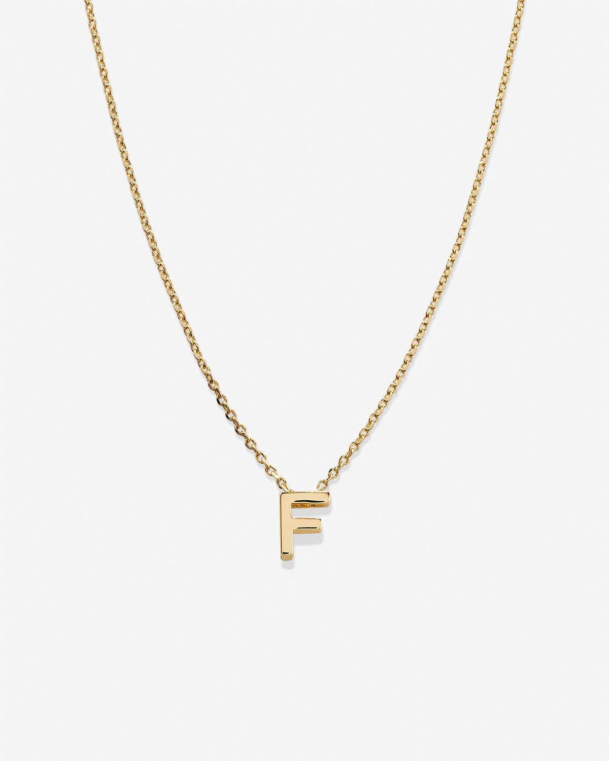 Just For You Initial Necklace — F