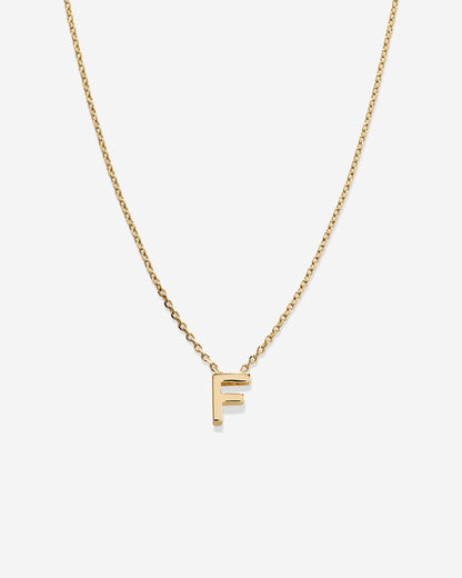 Just For You Initial Necklace — F