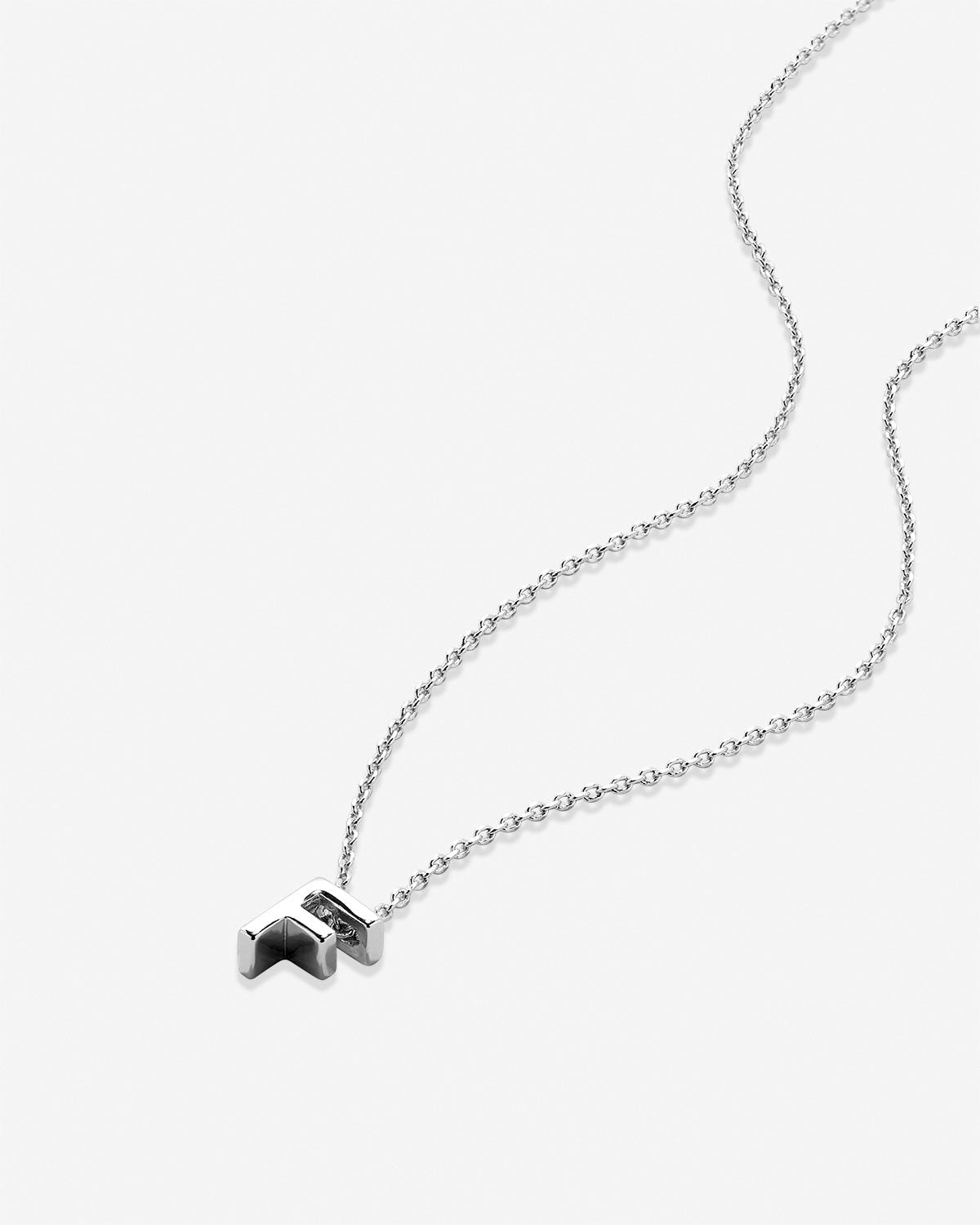 Just For You Initial Necklace — F