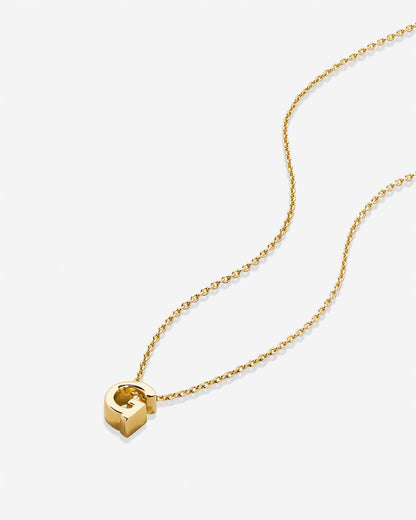 Just For You Initial Necklace — G