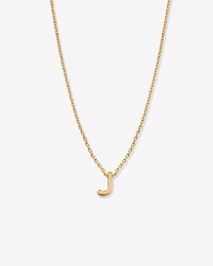 Just For You Initial Necklace — J