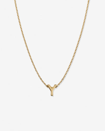 Just For You Initial Necklace — Y