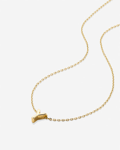 Just For You Initial Necklace — Y