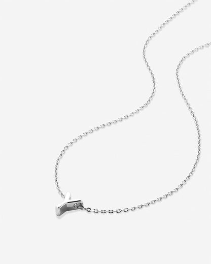 Just For You Initial Necklace — Y