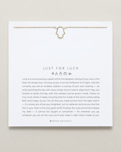 Just For Luck Hamsa Necklace