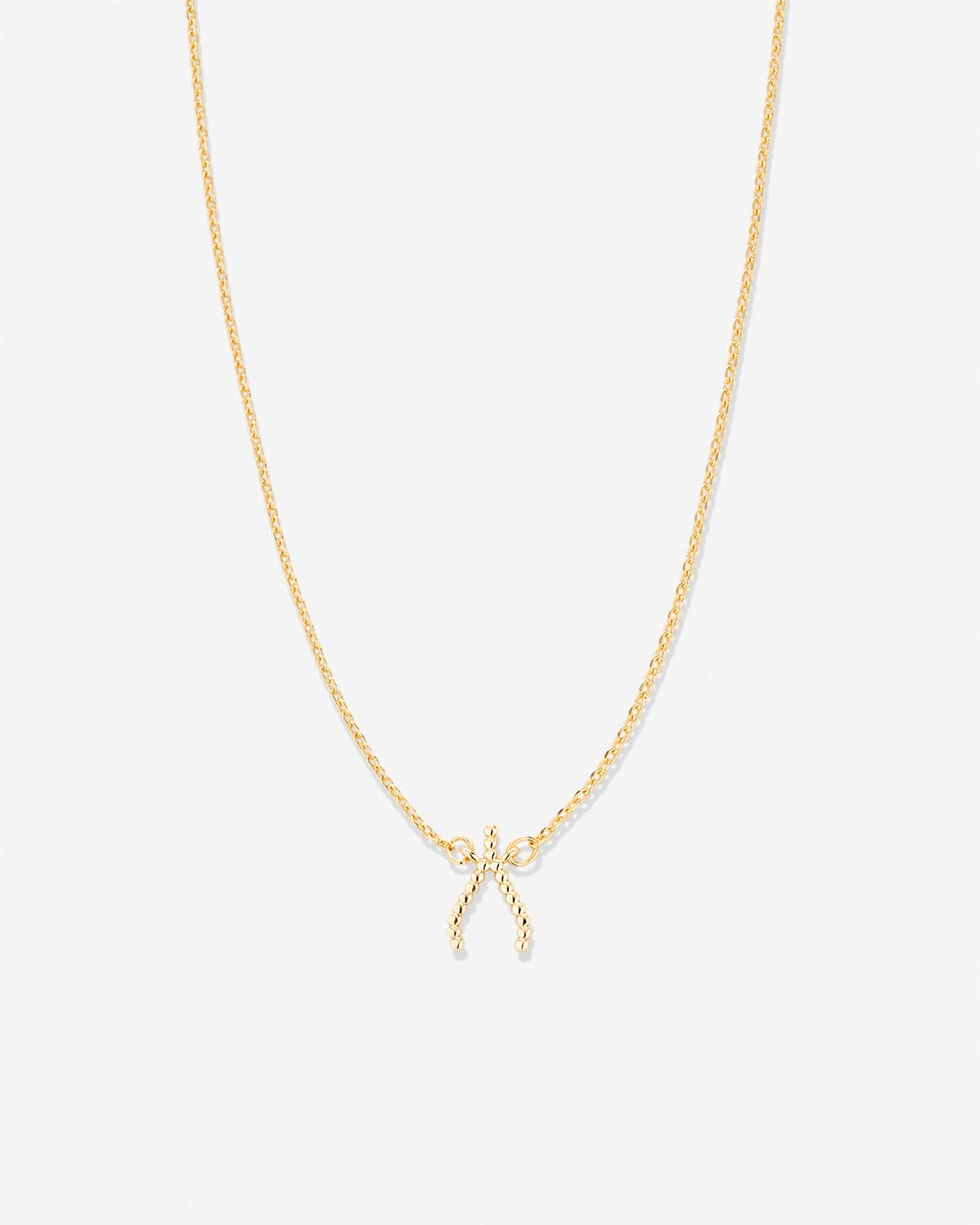 Just For Luck Wishbone Necklace
