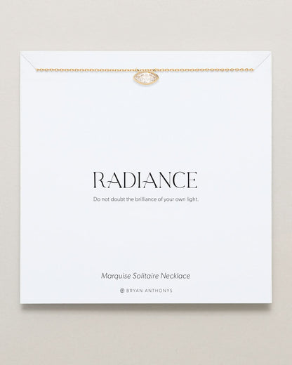 Radiance Marquise Solitaire Necklace
