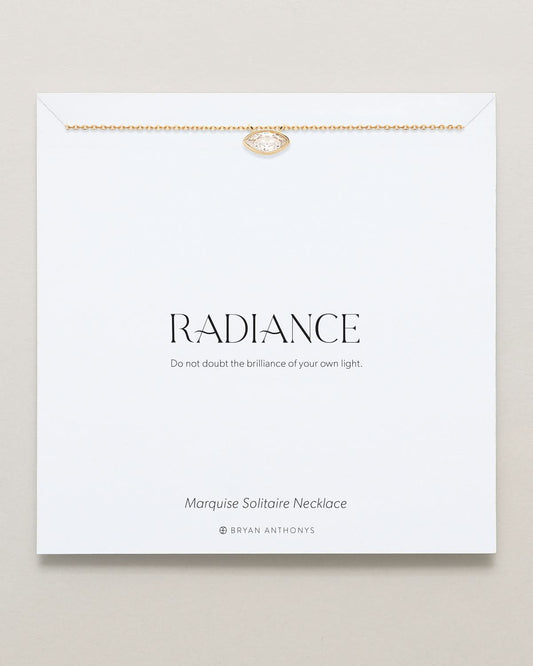 Radiance Marquise Solitaire Necklace